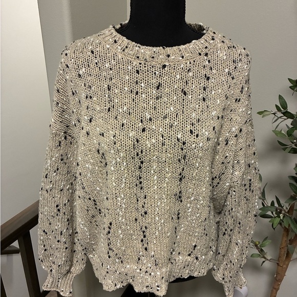 Speckled Knit Sweater - Cream - Picture 2 of 3